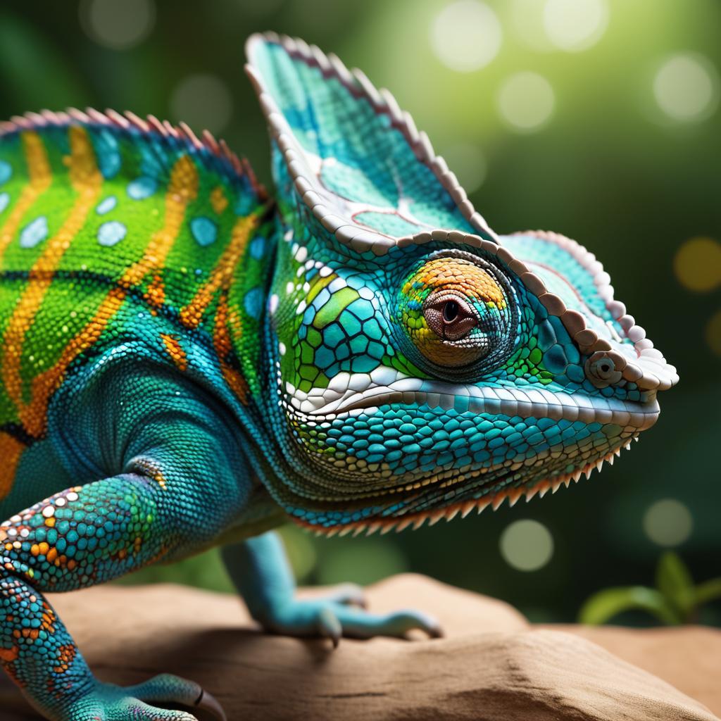 Stunning 3D Chameleon Rendering in Unreal Engine