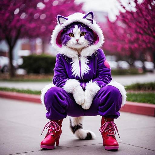 Blaze The Cat Cosplay in Purple Jumpsuit