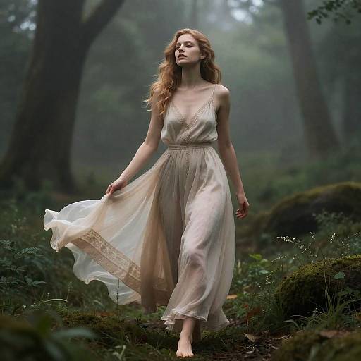 Radiant Enchanting Muse in Forest