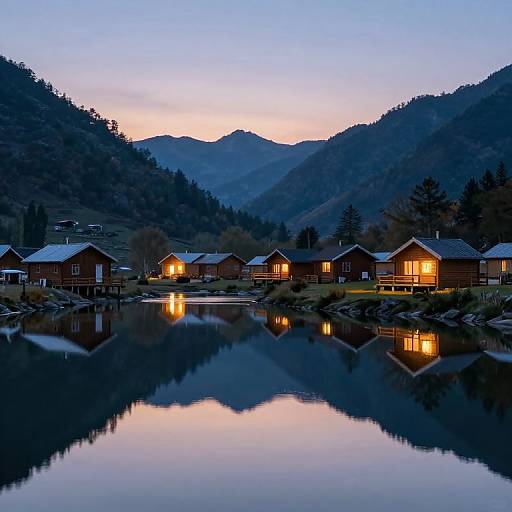 Ethereal Twilight Valley Reflection