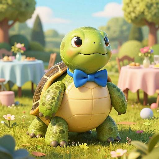 Whimsical Lowbrow Turtle Party