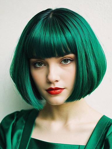 Emerald Bob Hairstyle Cosplay Portrait