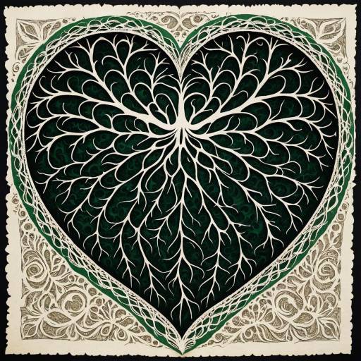 Intricate Heart with Organic Horror Elements Intricate Heart with Organic Horror Elements