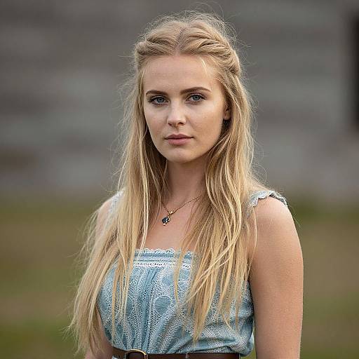 Realistic Female Viking Renaissance Portrait