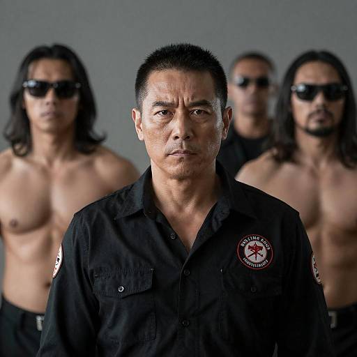 Intense Portrait of a Middle-Aged Man