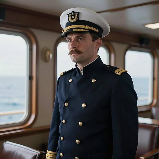 Cinematic Portrait of a Ship Captain