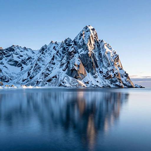 Majestic Crystalline Mountains by Sea