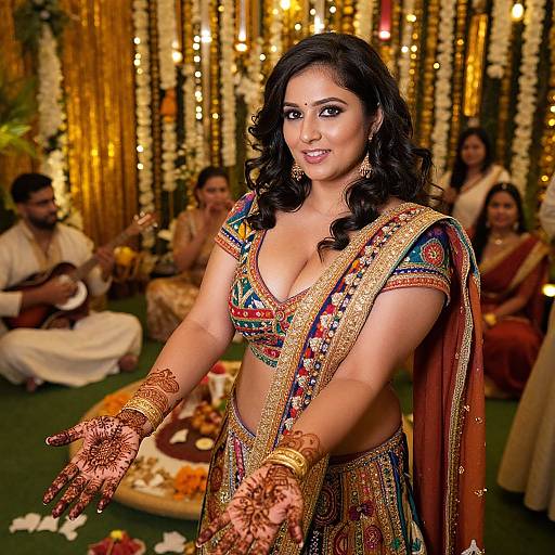 Vibrant South Asian Mehndi Celebration