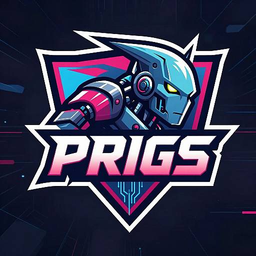 Futuristic AI Sports Team Logo