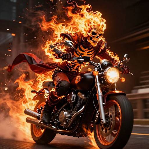 Flaming Ghost Rider of Vengeance