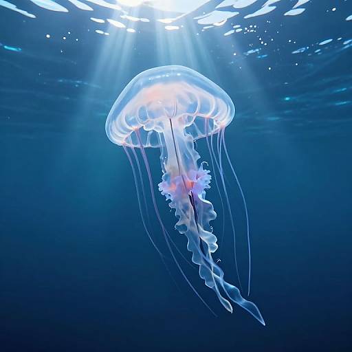 Ethereal Giant Jellyfish 3D Render