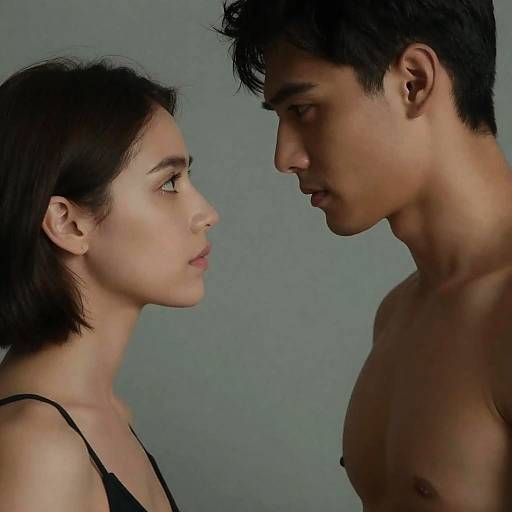 Dramatic Portrait of Intense Gaze