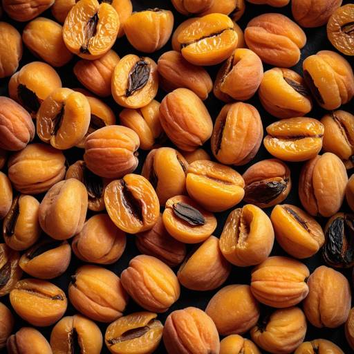Macro Shot of Dried Apricots