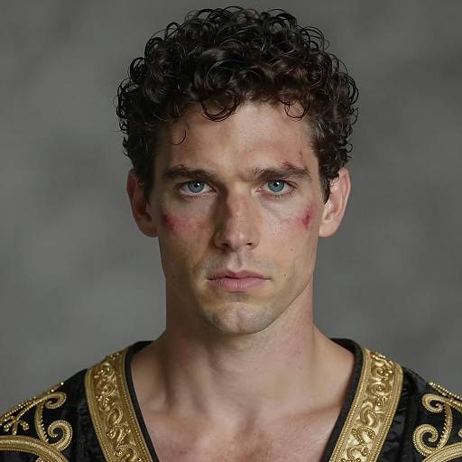 Intense Portrait of a Determined Man