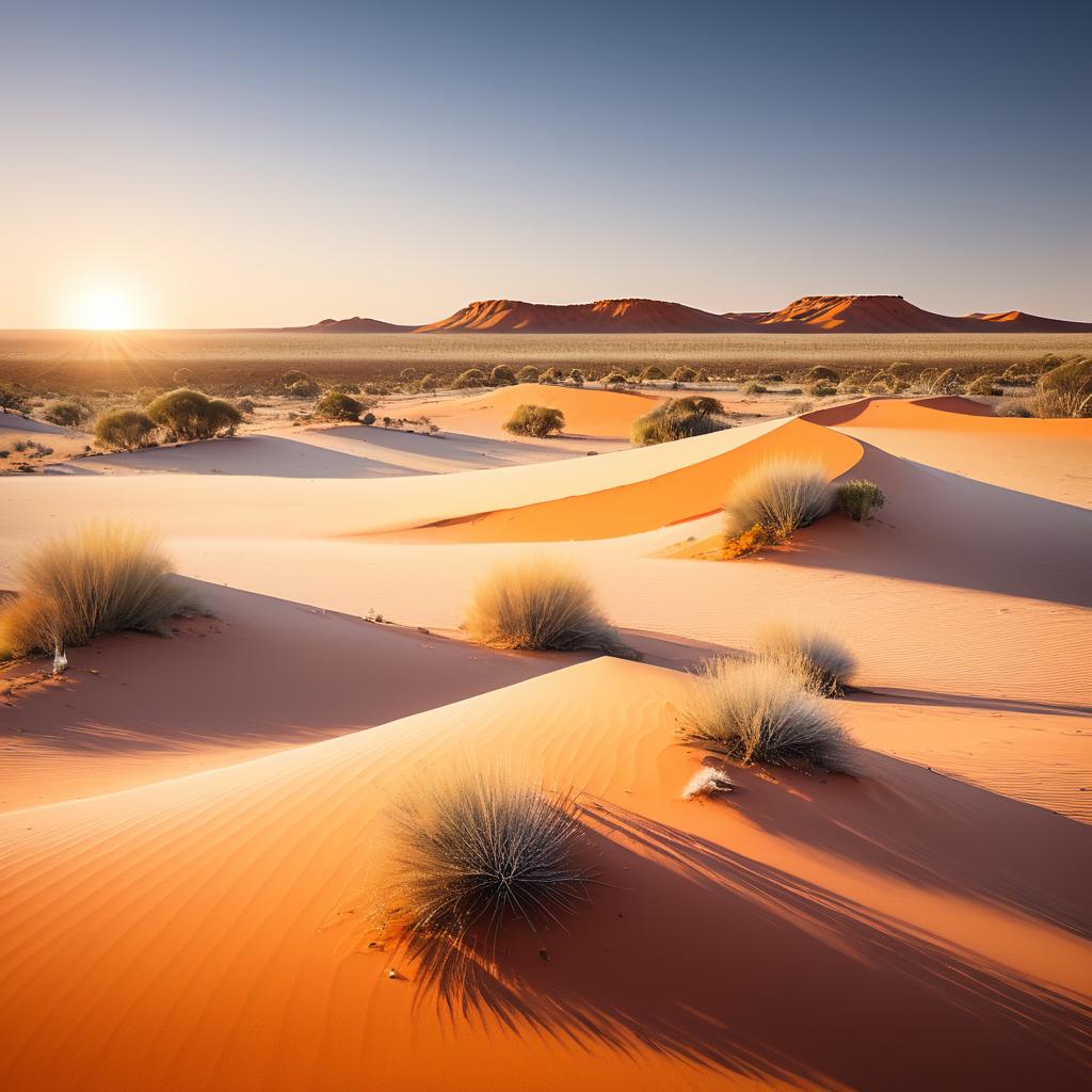 Serene Australian Desert Landscape Artwork