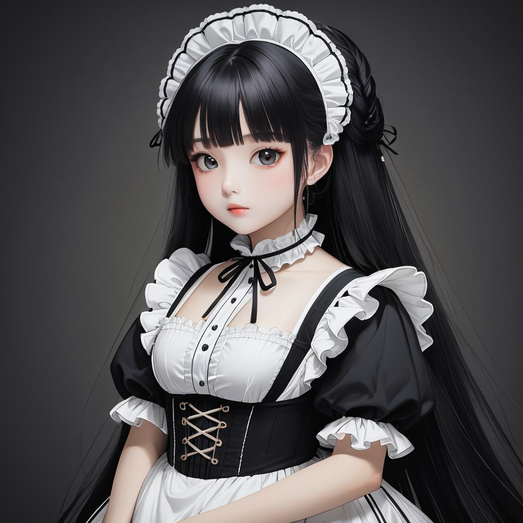 Victorian Maid with Mononoke Inspiration