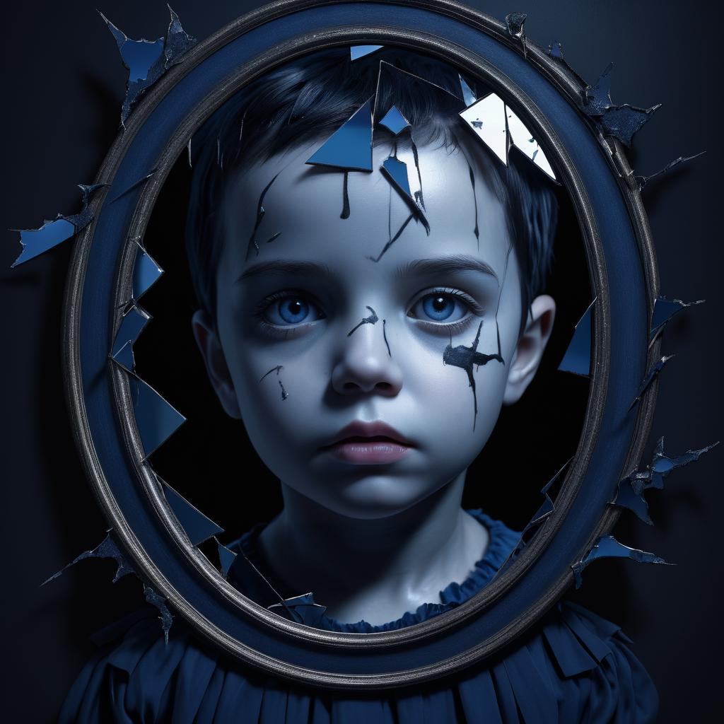 Surreal Portrait of a Haunted Child