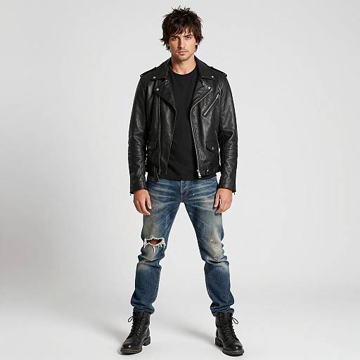 Confident Man in Edgy Fashion Portrait