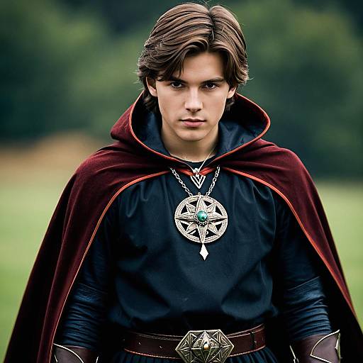 Mystical Male Warlock Costume Display