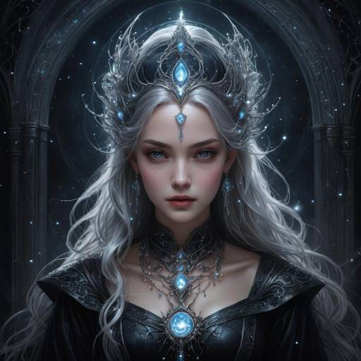 Enchantress in Ethereal Gothic Fantasy Enchantress in Ethereal Gothic Fantasy