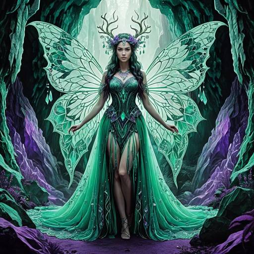 Enchanted Forest Nymph in Crystal Caves