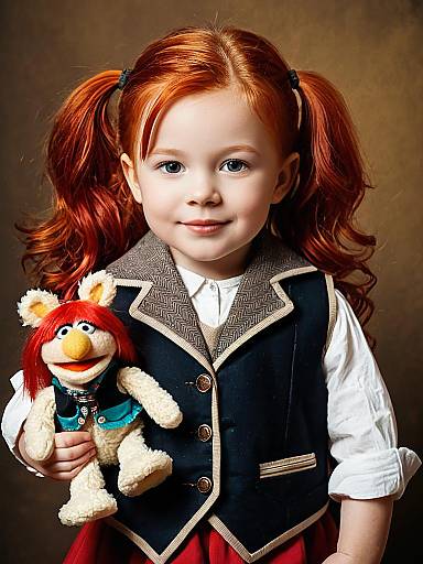Red-Haired Toddler Muppet Girl