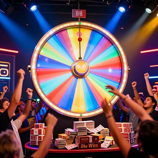 Vibrant Spinning Wheel Big Win