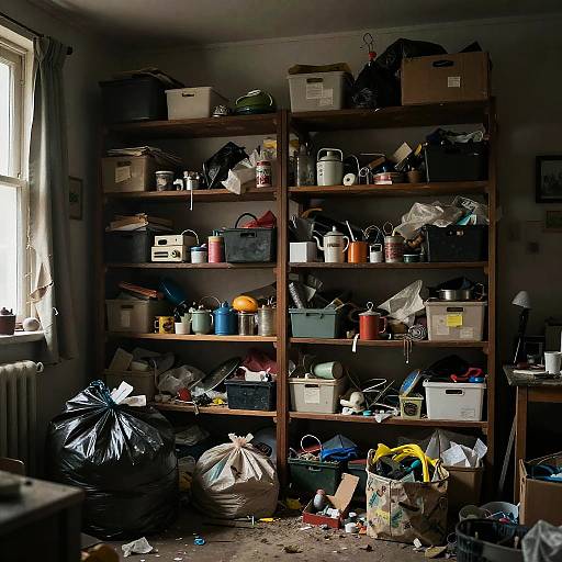 Extreme Hoarding Messy Apartment Scene