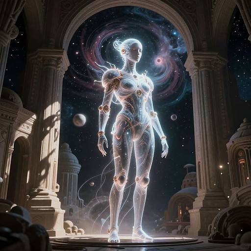 Surreal Bio-Mechanical Cosmic Entity