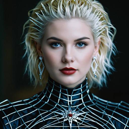Blonde Woman in Hellraiser Costume