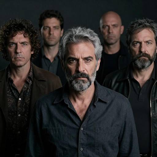 Serious Group of Middle-Aged Men