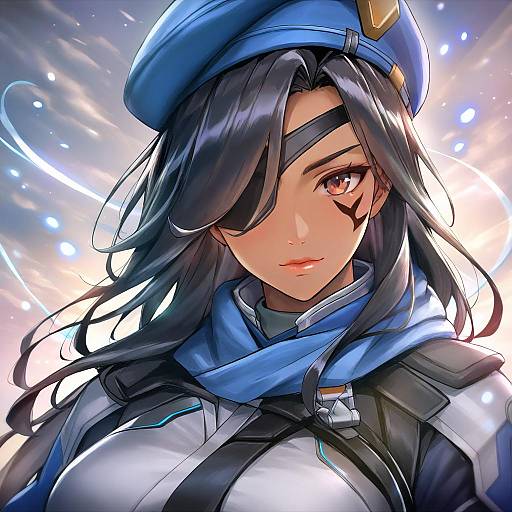 Illustration of Ana (overwatch), overwatch in the style of Koyuki (kotatsu358)