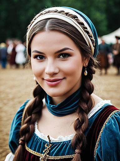 Renaissance Faire Maiden With Braid
