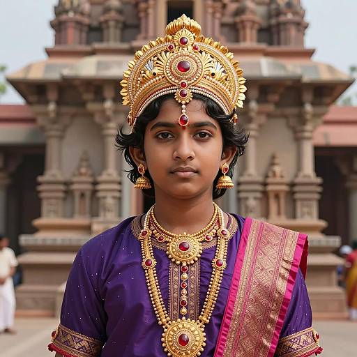 Photorealistic Portrait of Young Lord Rama