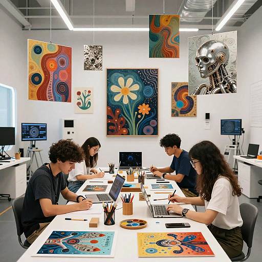 Digital Art Workshop with AI-Inspired Creativity