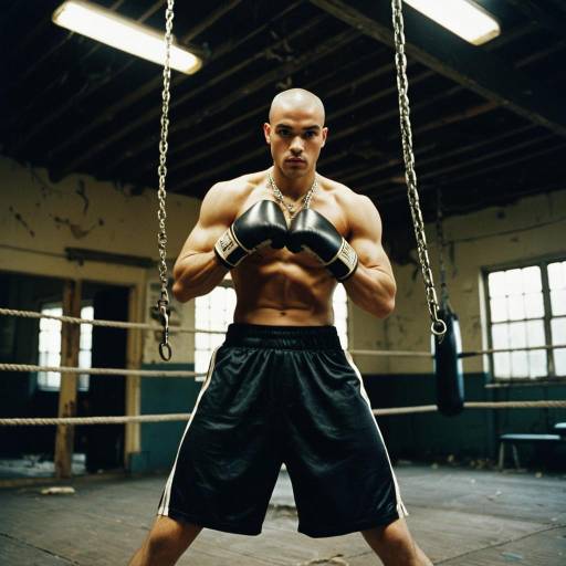 Cinematic Portrait of a Young Boxer