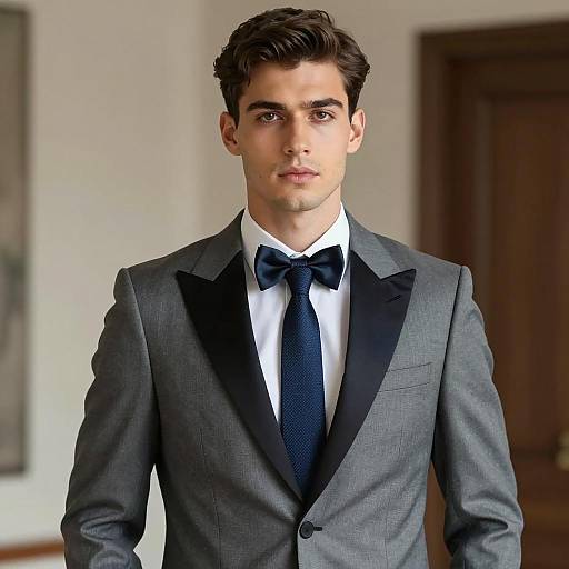 Handsome Man in Formal Wedding Attire