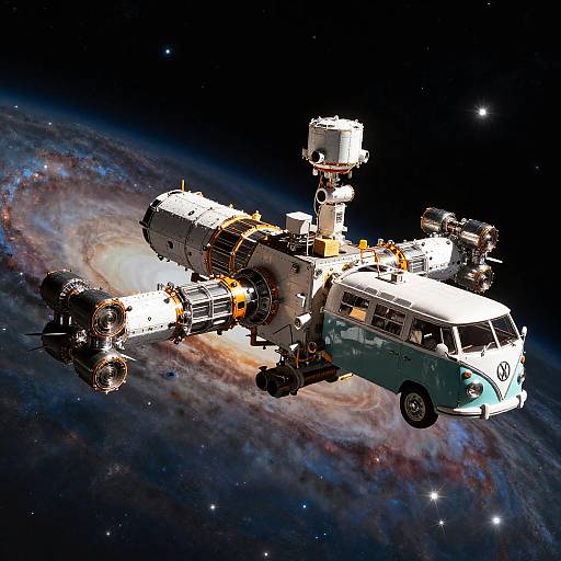 Cubic Kuiper Relay Station with VW Bus