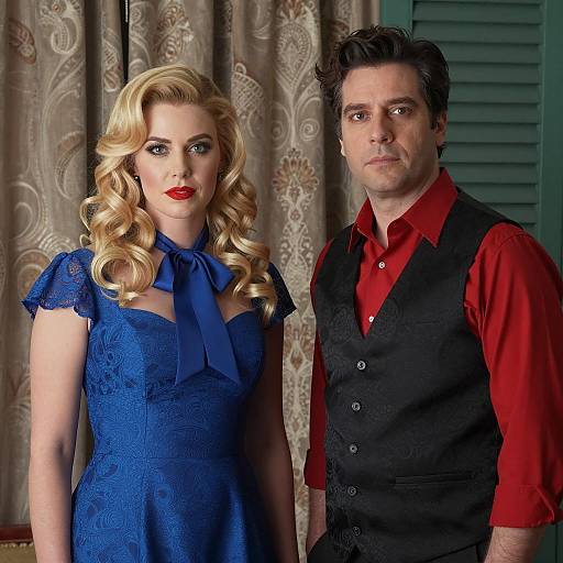 Stylish Couple in Coordinated Fashion