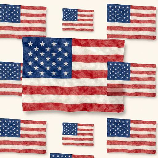 Vintage Grand Old Flag Pattern