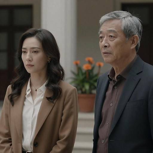 Serious Indoor Portrait of Two Individuals