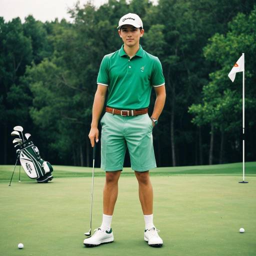 Young Male Golfer on Green