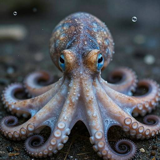 Photorealistic Octopus Close-Up Outdoors