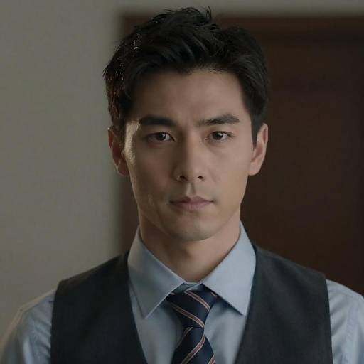 Brooding Portrait of Handsome Man