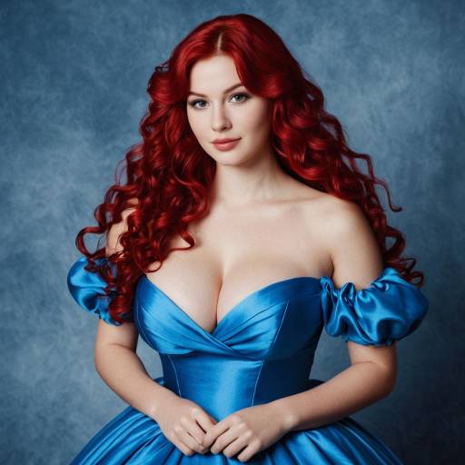 Ariel in a Stunning Blue Dress