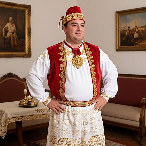 Plus Size Man in Spanish Costume