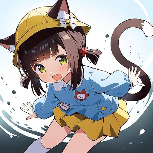 Illustration of Mutsuki (azur lane), azur lane in the style of Zepher (makegumi club)