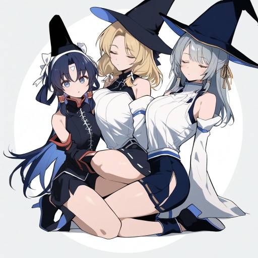 Charming Witches: A Colorful Comic Scene