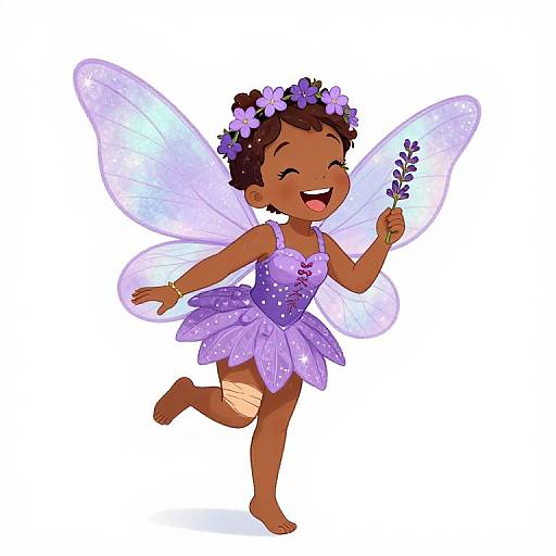 Lavender Fairy with Flower Crown