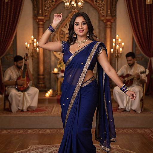 Traditional Indian Wedding Dance Scene